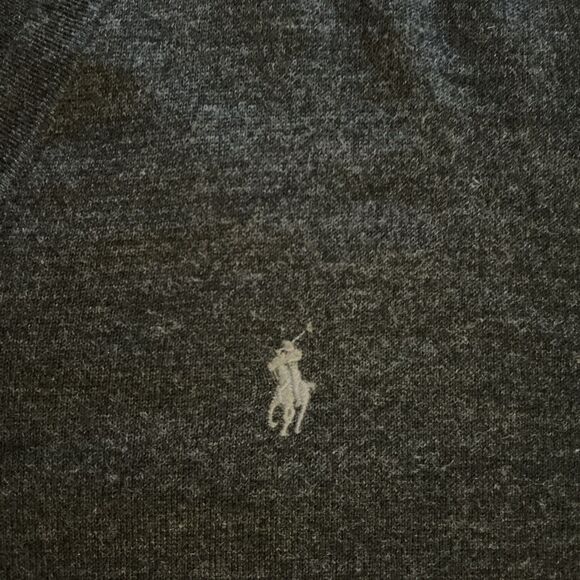 Polo Ralph Lauren Men's Sweater Size L  V-Neck Washable Merino Wool - Picture 6 of 10